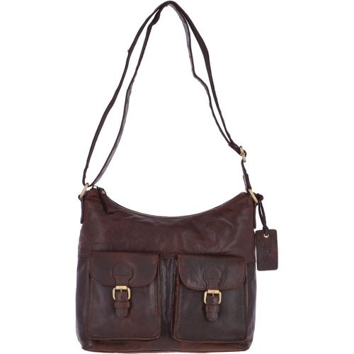 Ashwood Womens Vintage Two Pocket Leather Shoulder Bag: G21 Brandy Brown NA - Ashwood Handbags - Modalova