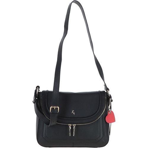 Ashwood Ladies Large Flap Over Leather Shoulder Bag: J-16 Black NA - Ashwood Handbags - Modalova