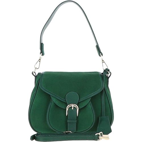 Ashwood Flap Over Suede Handbag: S-15 Green NA - Ashwood Handbags - Modalova