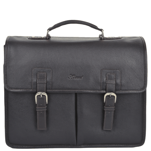 Triple Gusset Heavy Duty Real Leather Briefcase: Gareth Brown NA - Ashwood Handbags - Modalova