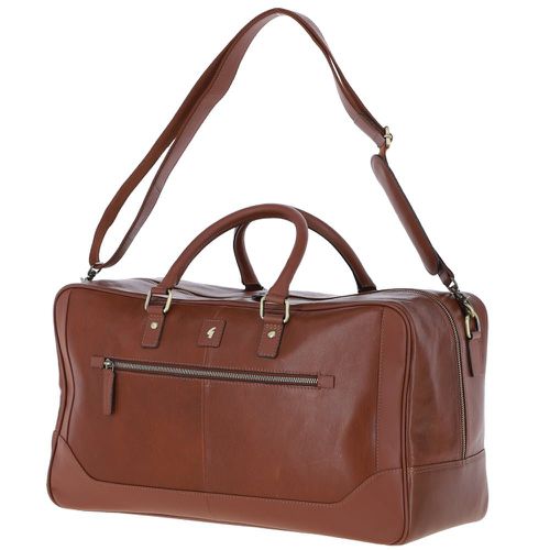 Real Leather Holdall Weekend Bag: GB Calvin Chestnut NA - Ashwood Handbags - Modalova