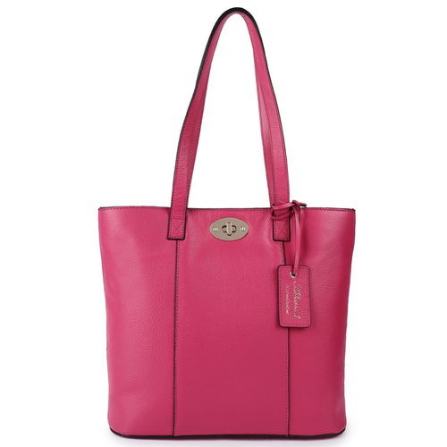 Elegante Firenze' Real Leather Tote Bag: 63754 Raspberry Sorbet NA - Ashwood Handbags - Modalova