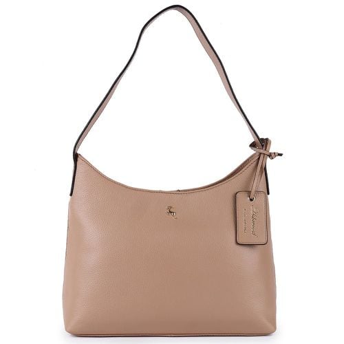 Apos;Splendore di Milano&apos; Real Leather Hobo Shoulder Bag: 64203 Parafin NA - Ashwood Handbags - Modalova