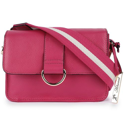 Amore di Cuoio' Real Leather Small Crossbody Bag: 64297 Raspberry Sorbet NA - Ashwood Handbags - Modalova