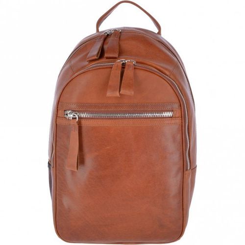 Unisex Leather Oily Hunter Backpack 1663 Tan NA - Ashwood Handbags - Modalova