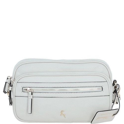 Apos;Sogno di Cuoio&apos; Compact Twin Zip Crossbody Bag: X-35 White NA - Ashwood Handbags - Modalova