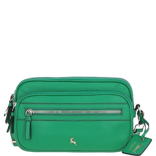 Apos;Sogno di Cuoio&apos; Compact Twin Zip Crossbody Bag: X-35 Green NA - Ashwood Handbags - Modalova