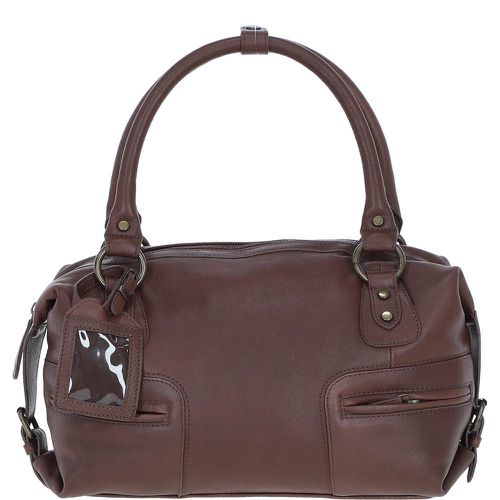 Avanguardia in Cuoio' Classic Leather Barrel Bag: 52531 Brown NA - Ashwood Handbags - Modalova
