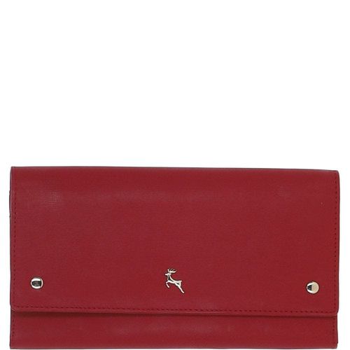 Apos;Elena&apos; Saffiano Ladies Leather Large Wallet: Travel Wallet Red NA - Ashwood Handbags - Modalova