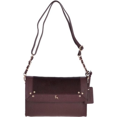 Apos;Viviana&apos; Natural Hair On Hide Medium Crossbody Bag: 61410 Bordeaux NA - Ashwood Handbags - Modalova