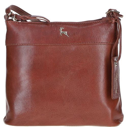 Apos;Ava&apos; Stylish Real Leather Crossbody Bag: ava Cognac NA - Ashwood Handbags - Modalova