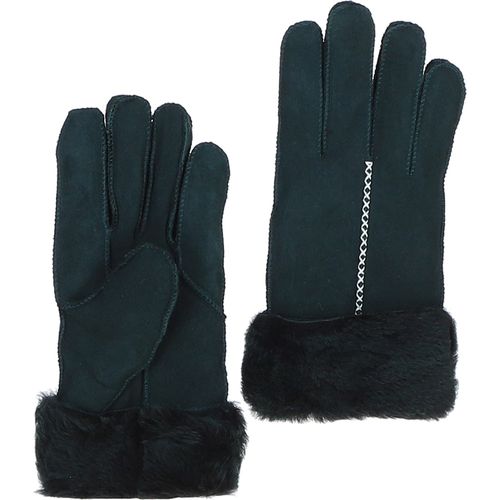 Womens Leather Sheepskin Gloves : FEN-901 Bottle Green "M/L" - Ashwood Handbags - Modalova