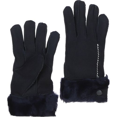 Womens Leather Sheepskin Gloves : FEN-903 Navy S/M - Ashwood Handbags - Modalova