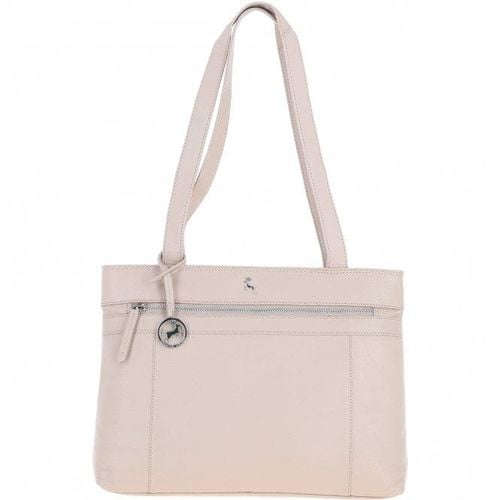 Classic Leather Zipped Shoulder Bag: Derry Mushroom NA - Ashwood Handbags - Modalova