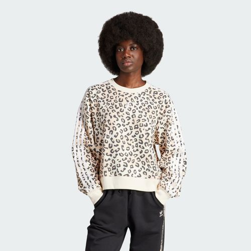 Sudadera cuello redondo Originals Leopard Luxe Trefoil - adidas - Modalova