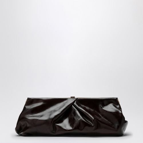 Clutch marrone scura in pelle - Dries Van Noten - Modalova