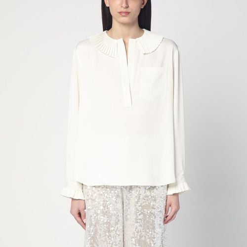 Ivory shirt in fluid crêpe - Philosophy - Modalova