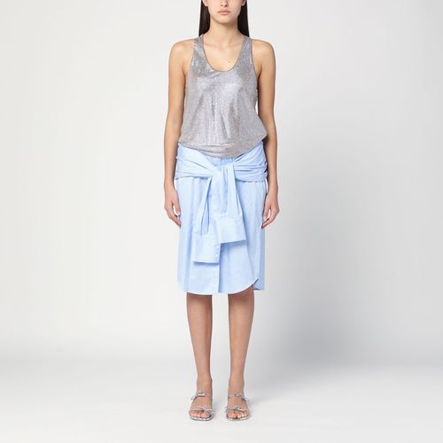 Shirt dress in with rhinestones - Giuseppe di Morabito - Modalova