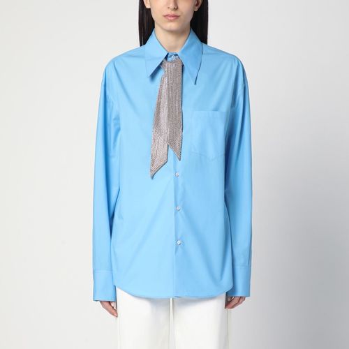 Shirt with rhinestone scarf - Giuseppe di Morabito - Modalova