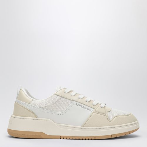 Sneaker bassa bianca in pelle - Ferragamo - Modalova