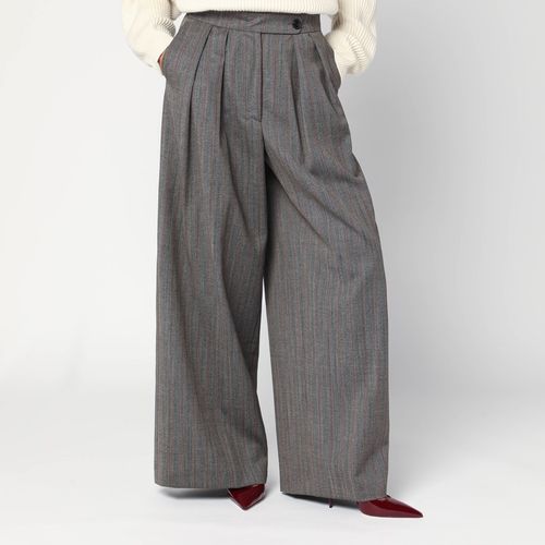 Pantalone a palazzo ampio in lana - Dries Van Noten - Modalova