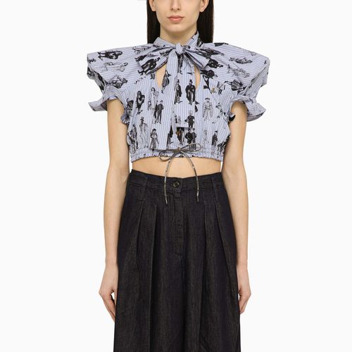 Cotton bow and shoulder top - Vivienne Westwood - Modalova