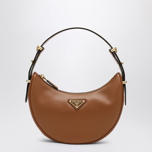 Brown leather Prada Arqué bag - Prada - Modalova