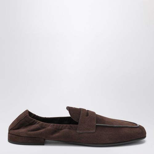 Braune Wildleder-Mokassins - Prada - Modalova