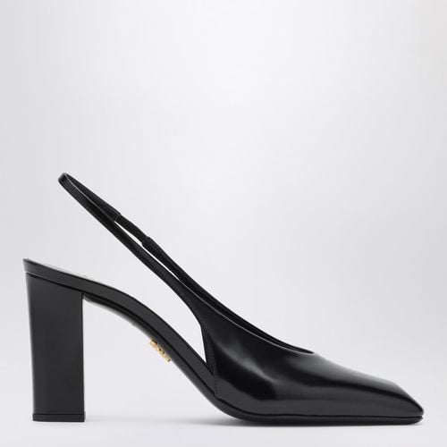 Leather slingback with décolleté - Prada - Modalova