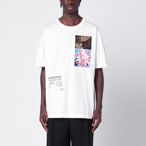 White oversized cotton T-shirt - Dries Van Noten - Modalova