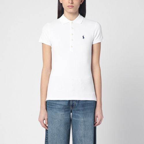 Polo slim fit bianca in cotone - Polo Ralph Lauren - Modalova