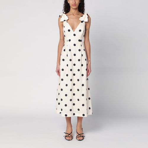 Abito midi Crush a pois crema/nero - Zimmermann - Modalova