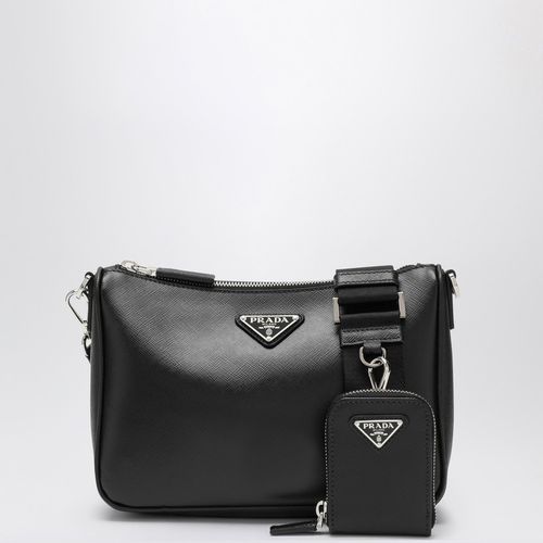 Small black saffiano shoulder bag - Prada - Modalova