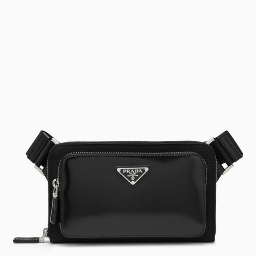 Black leather shoulder bag - Prada - Modalova