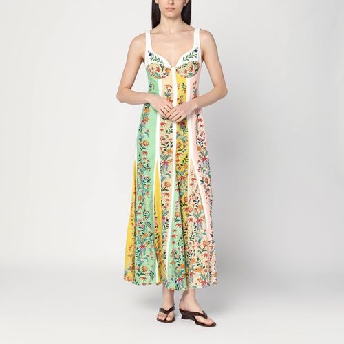 Floral printed linen-blend dress - FARM Rio - Modalova