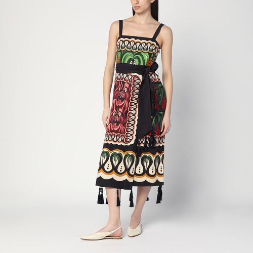 Coconut Tree Flow Scarf dress in linen blend - FARM Rio - Modalova