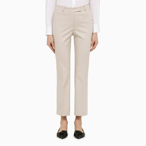 Pantalone regolare beige in cotone - QUELLEDUE - Modalova