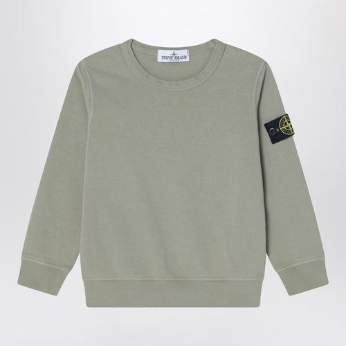 Moss-coloured crew neck sweatshirt in cotton - Stone Island - Modalova