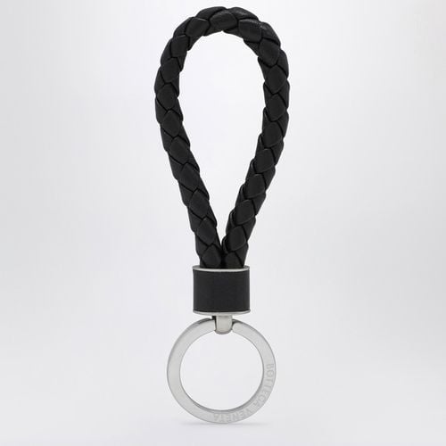 Black keyring in woven leather - Bottega Veneta - Modalova