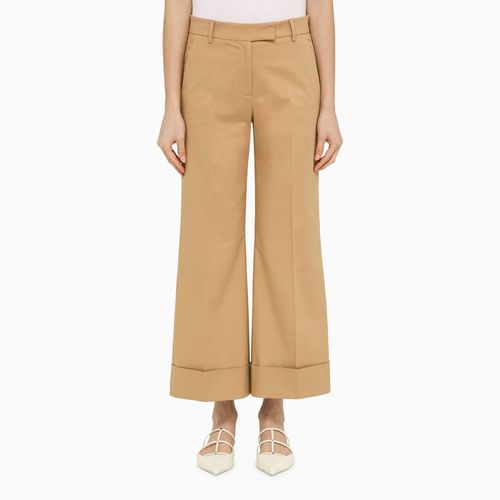 Desert-coloured cotton trousers - QUELLEDUE - Modalova