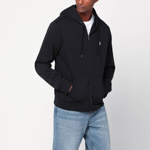 Felpa con zip nera in misto cotone - Polo Ralph Lauren - Modalova