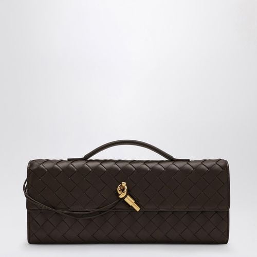 Andiamo clutch Fondente with handle - Bottega Veneta - Modalova