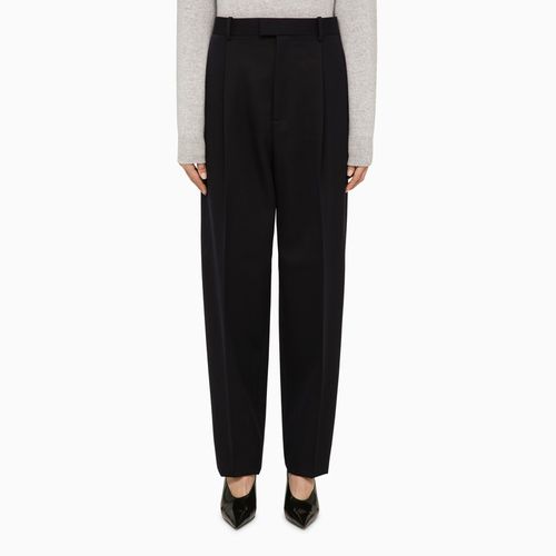 Black wool wide trousers - Bottega Veneta - Modalova