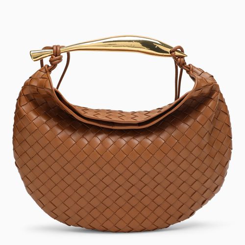 Borsa Sardine media in Intrecciato color Cognac - Bottega Veneta - Modalova