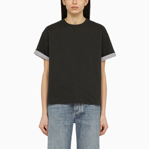 T-Shirt Shadow aus Baumwolle mit Rundhalsausschnitt - Bottega Veneta - Modalova