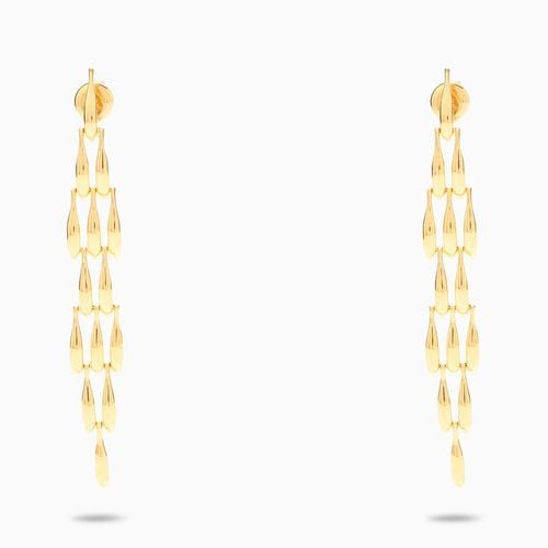 Silver gold sardine earrings - Bottega Veneta - Modalova