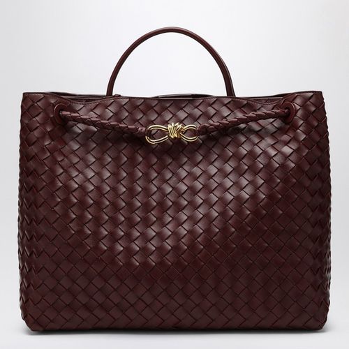 Andiamo große burgunderfarbene Tasche - Bottega Veneta - Modalova