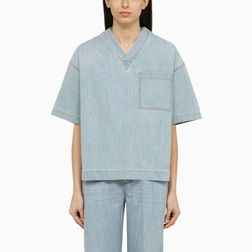 T-shirt Light bleach in denim - Bottega Veneta - Modalova