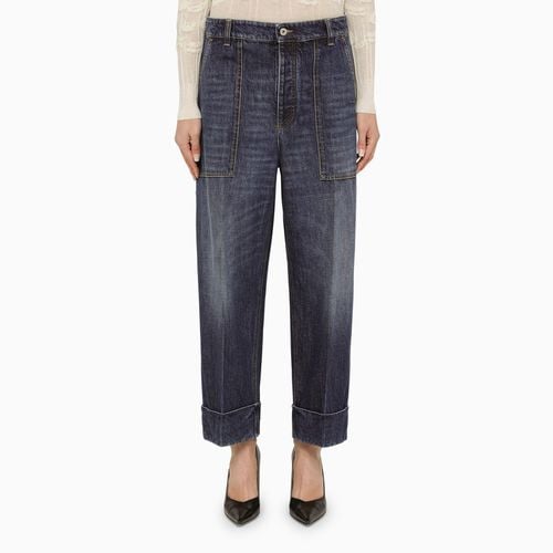 Mittelblaue Jeans mit Umschlag - Bottega Veneta - Modalova