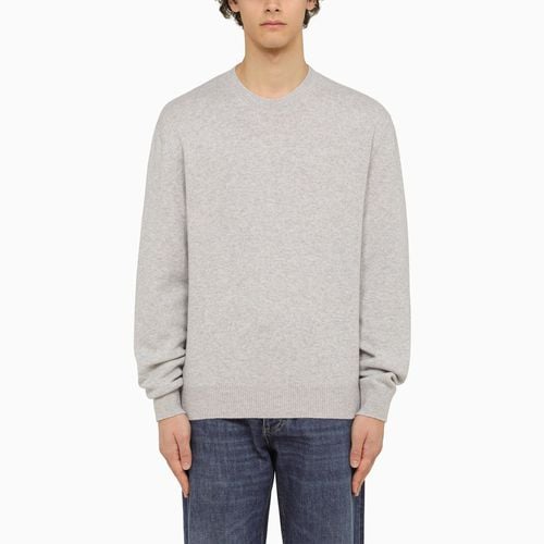 Grey cashmere crew-neck sweater - Bottega Veneta - Modalova